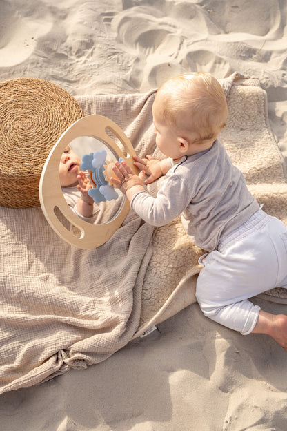 Houten handspiegel Tickit - Tummytime & zelfontdekking