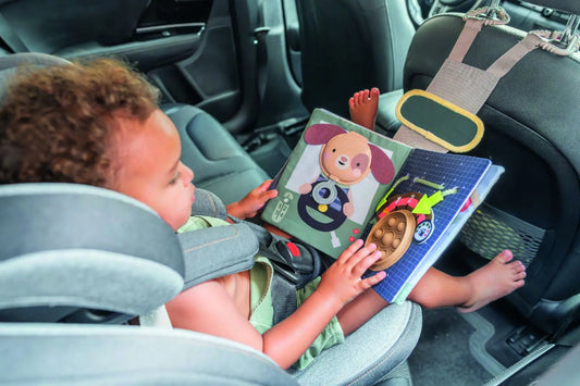 Activity boek baby onderweg – sensorisch busy book auto - Taf Toys