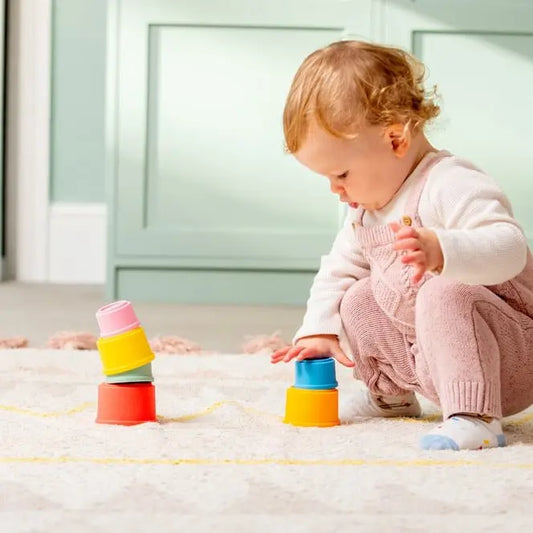 NIEUW! Stapelbekers Tickit Silisoft Ronde – Regenboog (7 stuks)