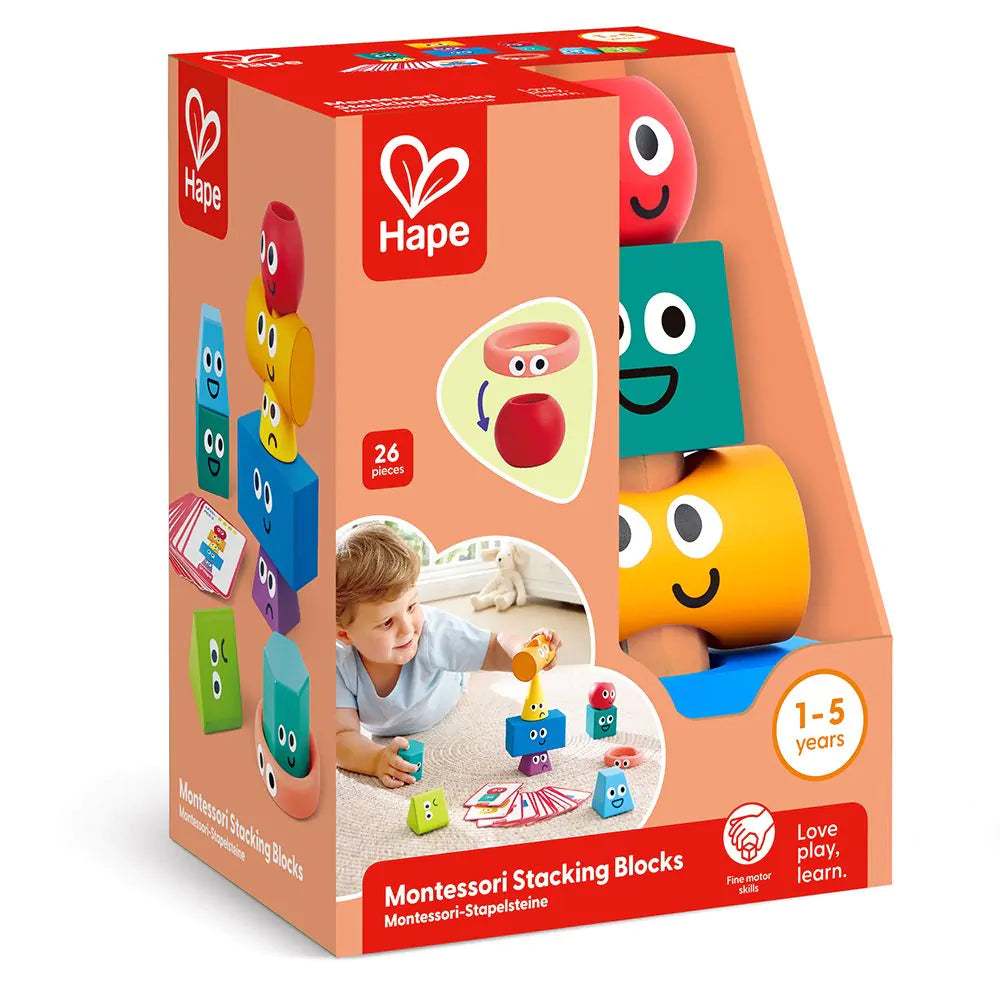 Hape - Montessori Stapel blokken