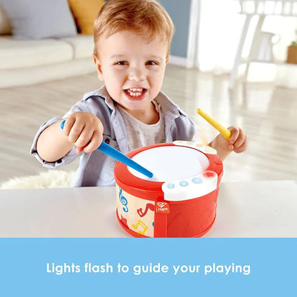 Hape Learn with Lights Drum – muziektrommel met lichtjes