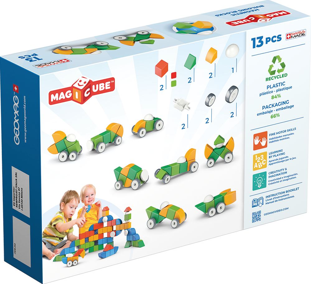 Magicube Geomag Recycled Wheels – Magnetische Bouwset 13-delig