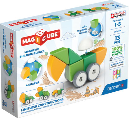 Magicube Geomag Recycled Wheels – Magnetische Bouwset 13-delig