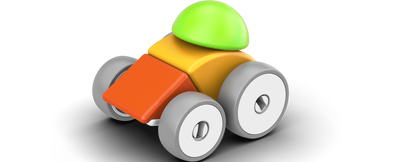Magneetspeelgoed - Magicube Cars Geomag Recycled  – 10-delig