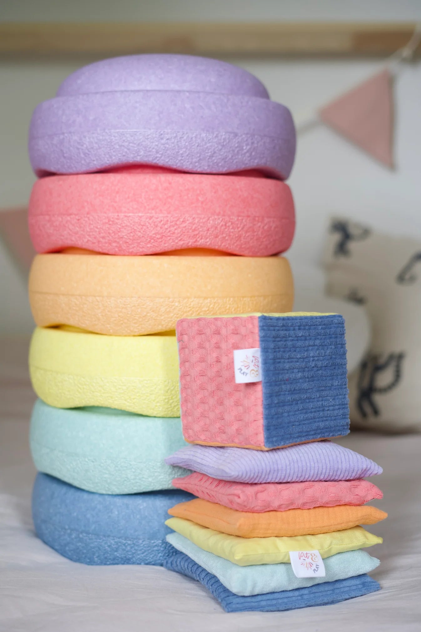 Pit and Play - Beanbag set pastel PROMOTION 6+1 FREE