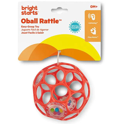 Oball Rattle Easy-Grasp Toy – Red