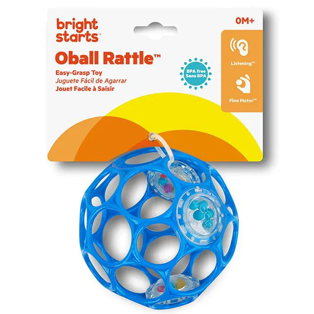 Oball Rattle Easy-Grasp Toy - Blue