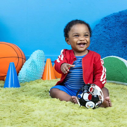 Oball - Grippin’ Goals Rattle Ball – Black & White