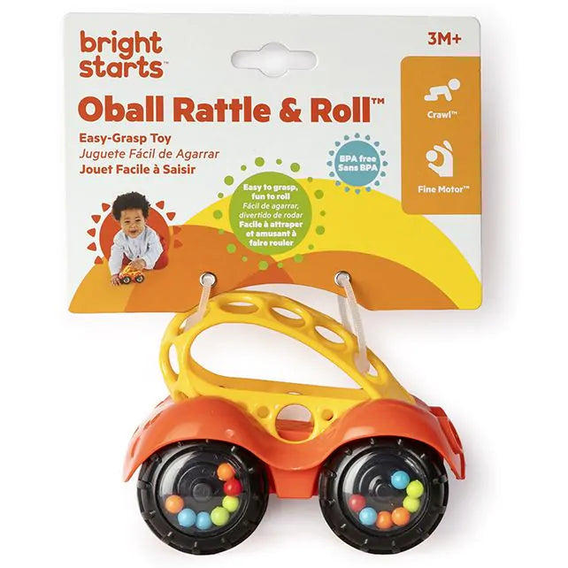 Oball - Rattle & Roll Buggie Toy – Red