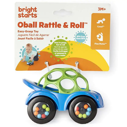 Oball - Rattle & Roll Buggie Toy – Blue
