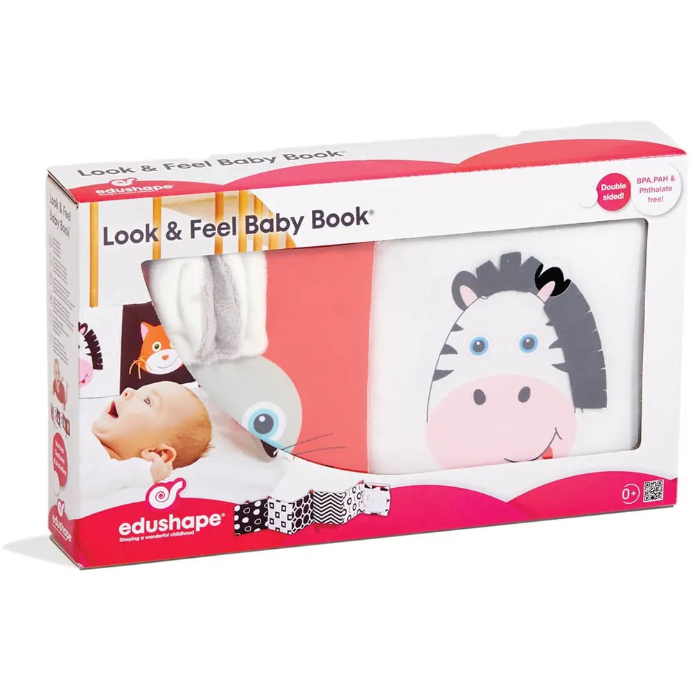 Edushape my first black and white book - cognitive development &amp; tummy time