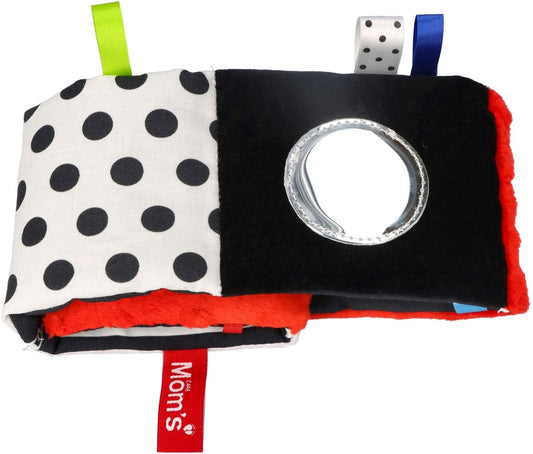 Baby zacht activiteitenboek zwart wit rood – vanaf geboorte | Mom’s Care