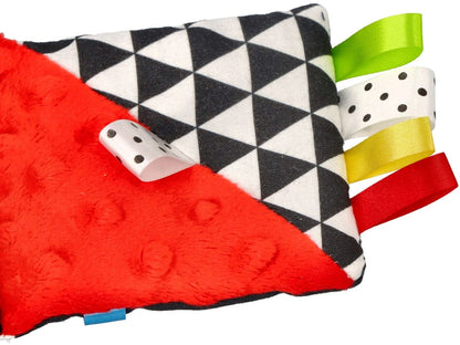 Baby zacht activiteitenboek zwart wit rood – vanaf geboorte | Mom’s Care