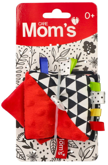 Baby zacht activiteitenboek zwart wit rood – vanaf geboorte | Mom’s Care