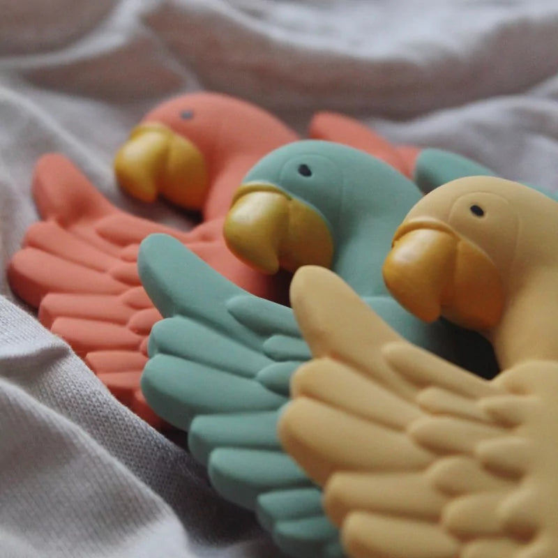 Natruba Teething Ring – Parrot Natural Rubber